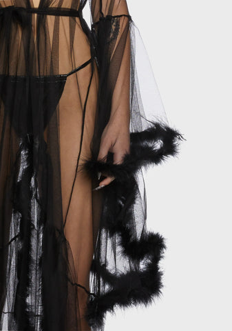 Lady Luxxx Feather Robe