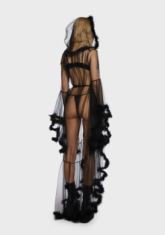 Lady Luxxx Feather Robe
