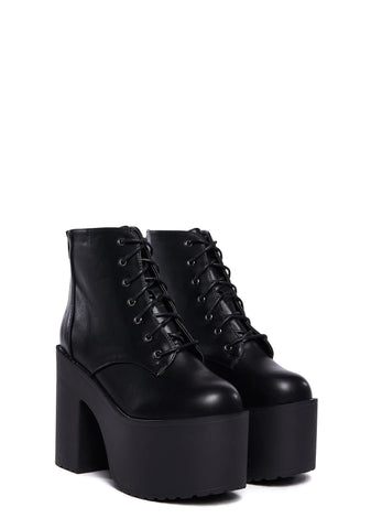 Tough Attitude Platform Boots