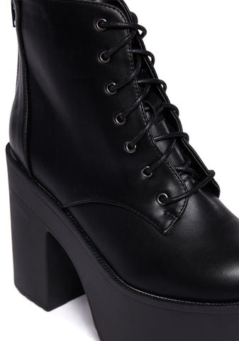 Tough Attitude Platform Boots
