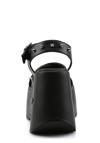 Dynamite-02 Platform Wedge Ankle Strap Sandals