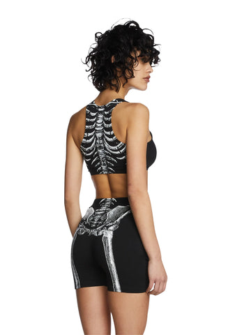 Bone To Pick Skeleton Crop Top