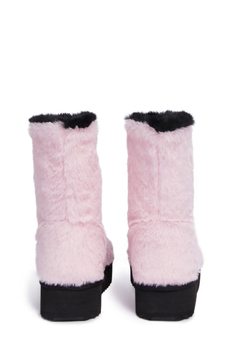 Caught Off Gourd Pumpkin Boots - Pink