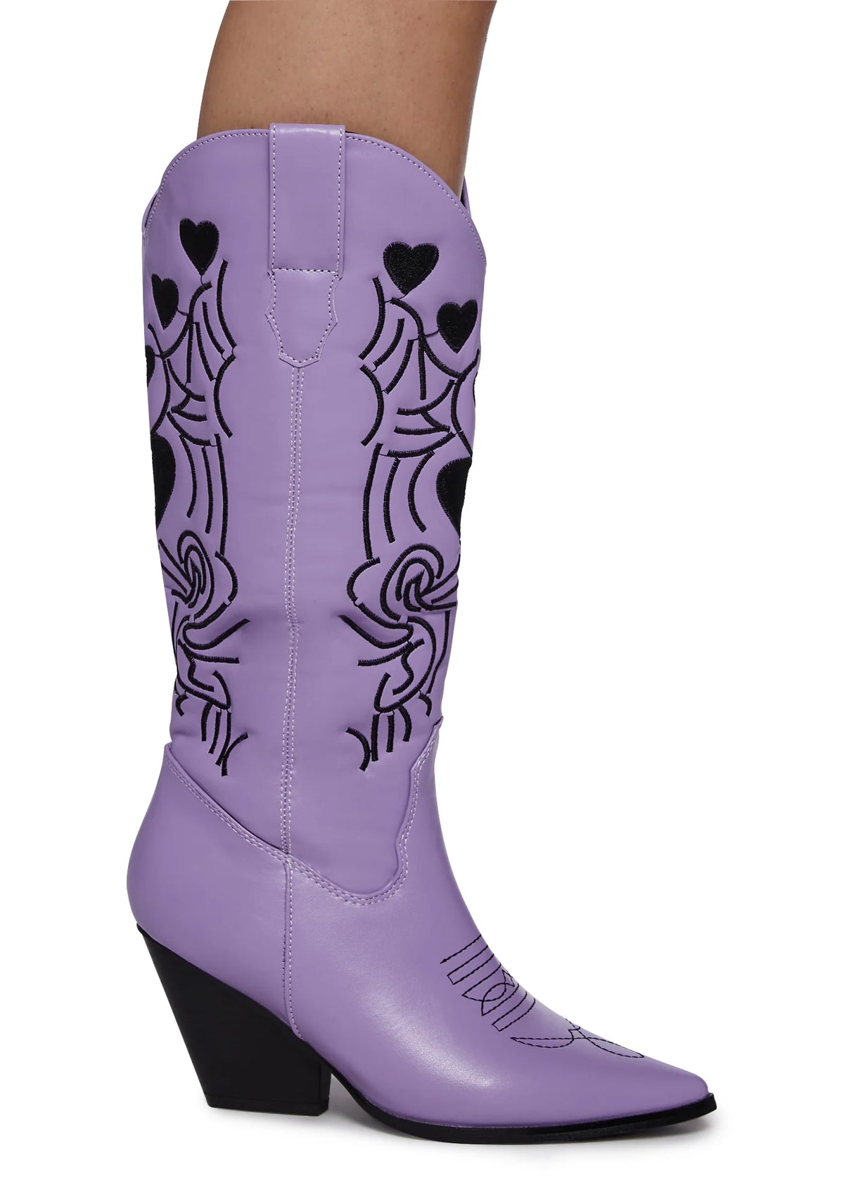 Pitchin' A Fit Cowboy Boots - Purple