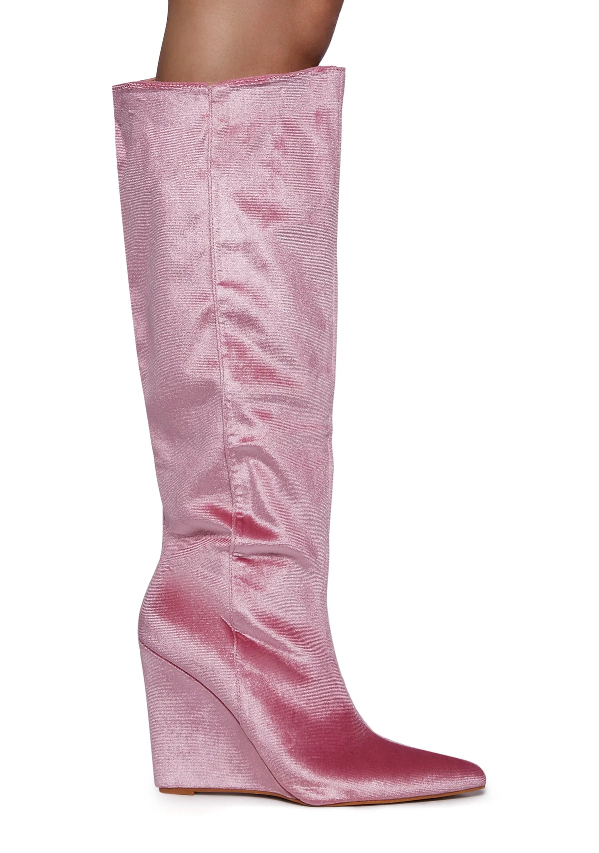 Totally Mesmerized Knee High Boots - Pink