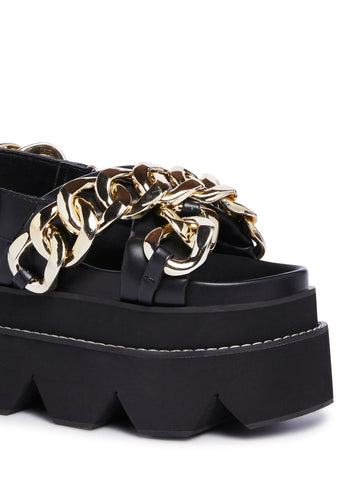 Chained To You Platform Sandals