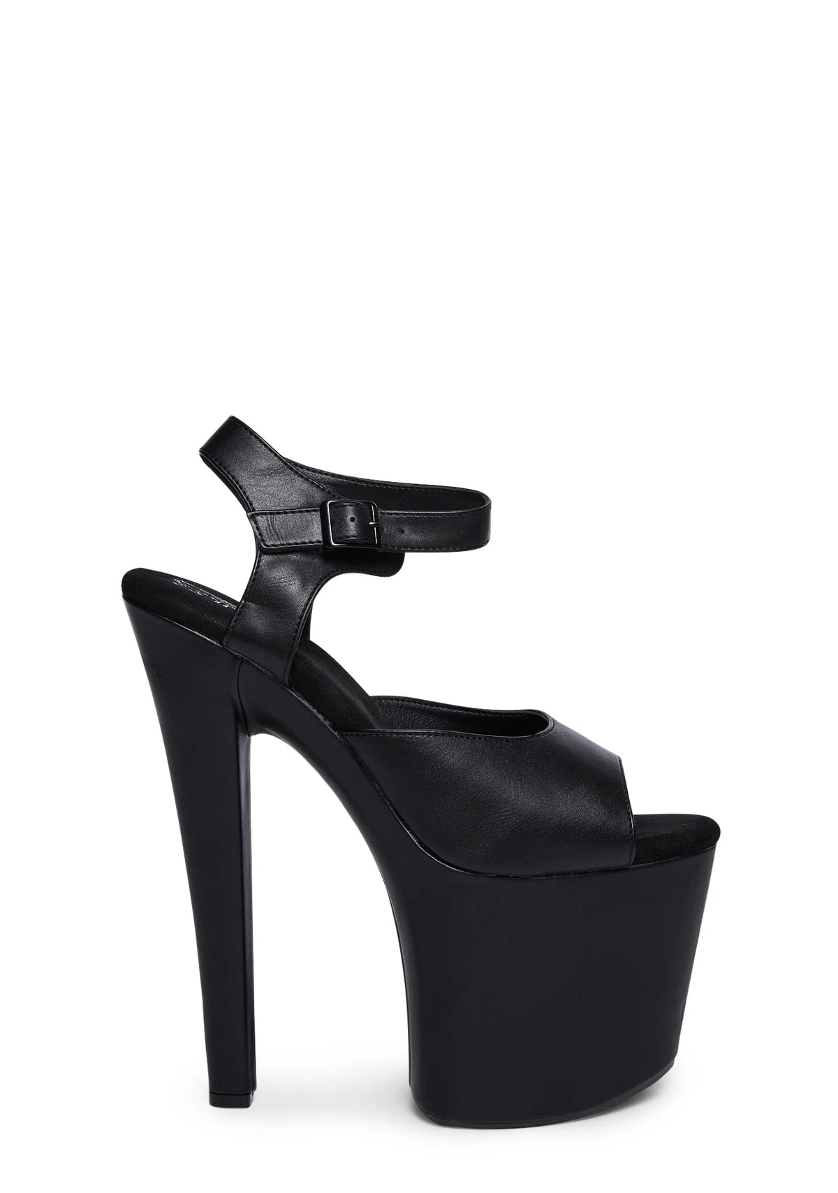 Demi 7.5 Platform Heels - Black