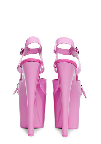 Spice $ Platform Heels - Fuchsia