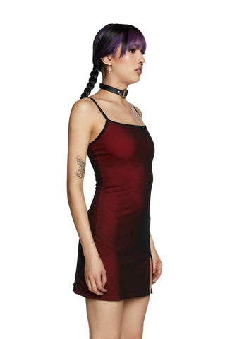 Know My Worth Slip Dress - Red