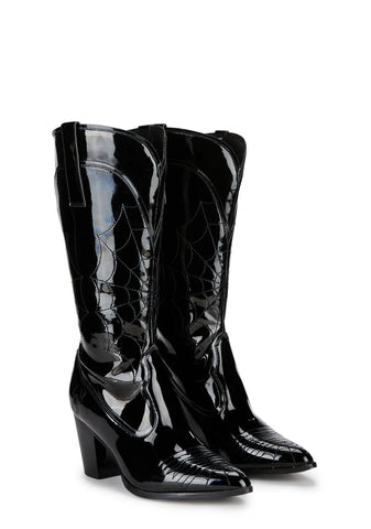 Space Cowgirl Web Cowboy Boots