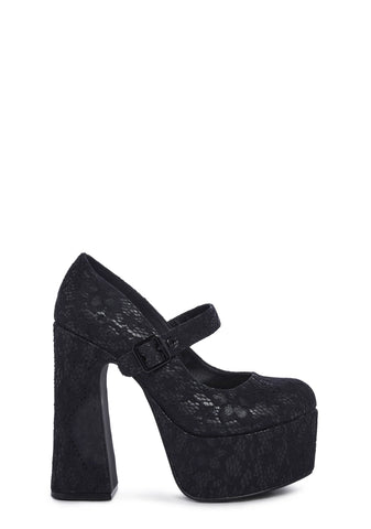 Stardust Mary Jane Heels - Web