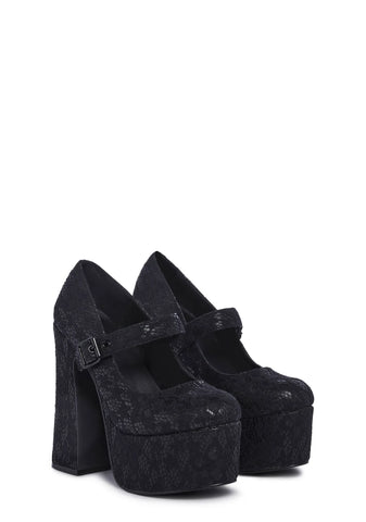 Stardust Mary Jane Heels - Web