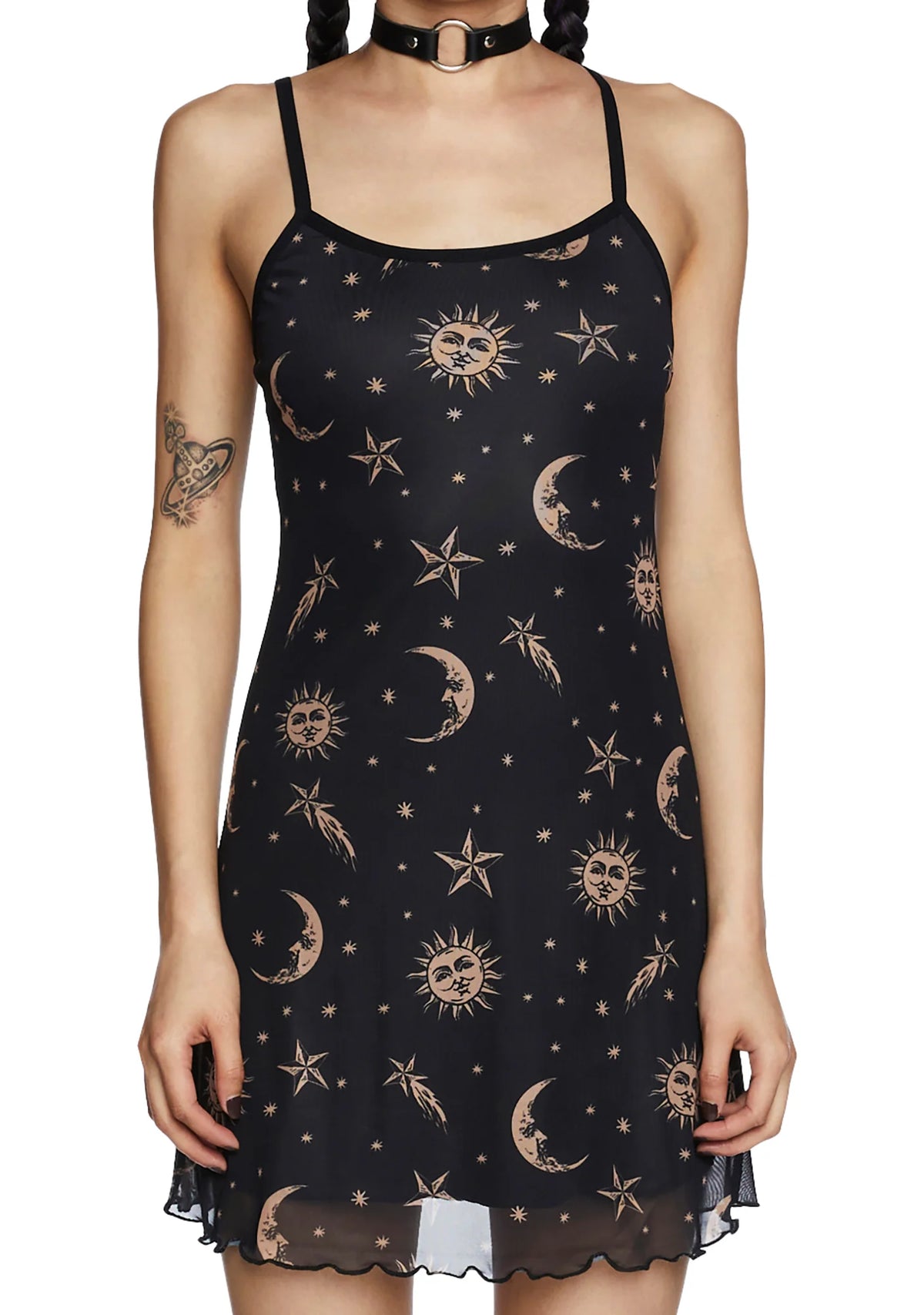 Walk The Moon Slip Dress - Black