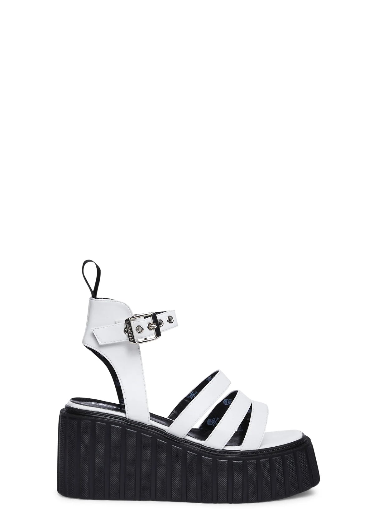 Virtue Creeper Wedge Sandals - White