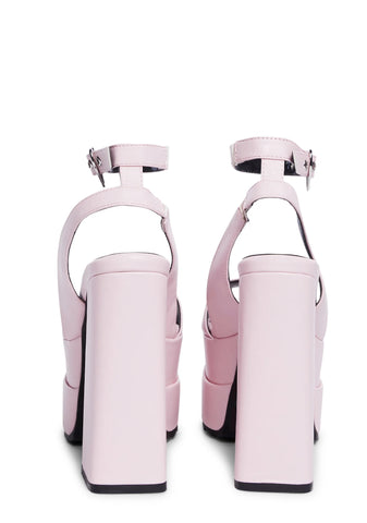 Chronic Love Platform Heels - Pink