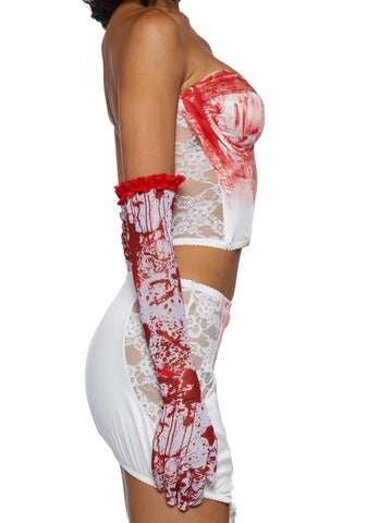 Scream Queen Long Gloves