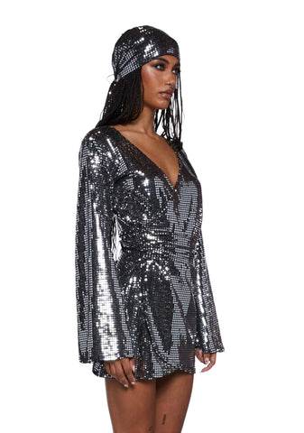 Silver Disco Fever Costume Set