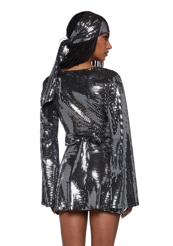 Silver Disco Fever Costume Set