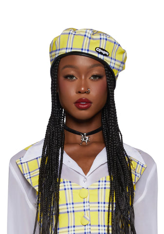 As If Plaid Beret