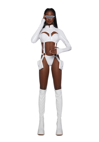 Sci Fi Babe Costume Set - White