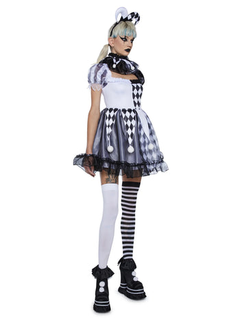 Pinwheel Fantasy Jester Costume - Black