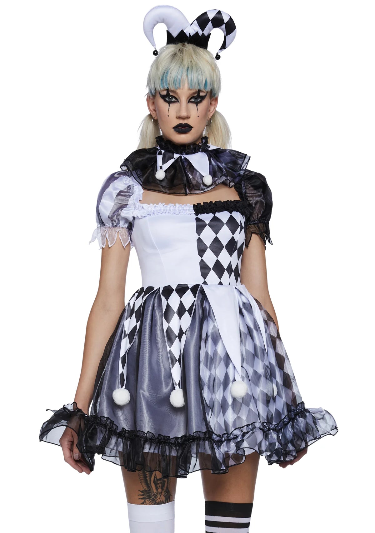 Pinwheel Fantasy Jester Costume - Black