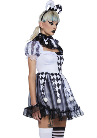 Pinwheel Fantasy Jester Costume - Black