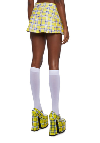 As If Plaid Mini Skirt