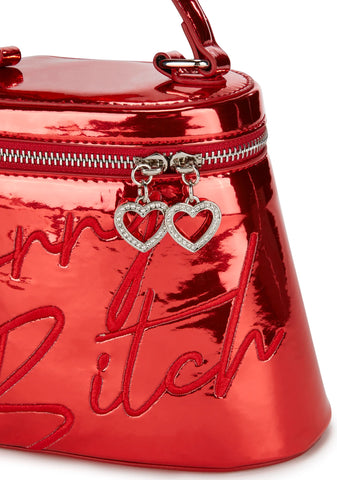 Sorry Not Sorry Crossbody Bag - Red