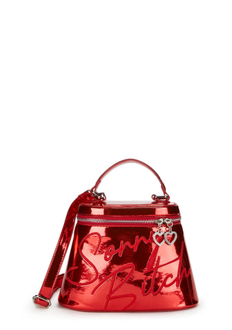 Sorry Not Sorry Crossbody Bag - Red