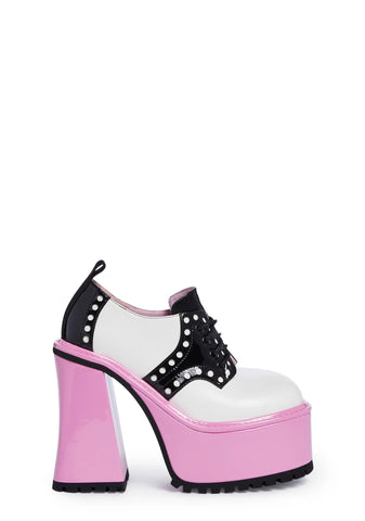 Brainy Bookworm Platform Oxfords