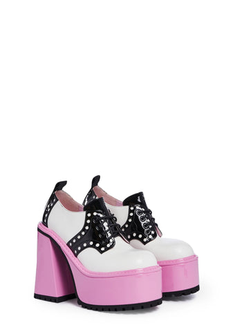 Brainy Bookworm Platform Oxfords