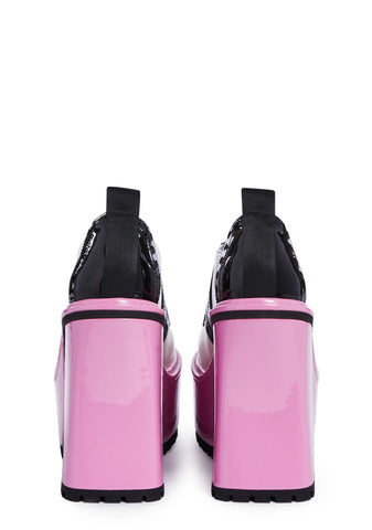 Brainy Bookworm Platform Oxfords