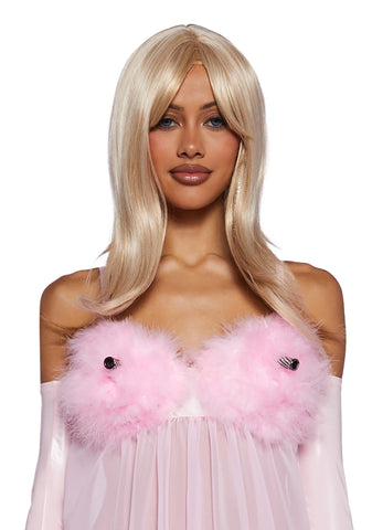 Fembot Babe Wig & Costume Set