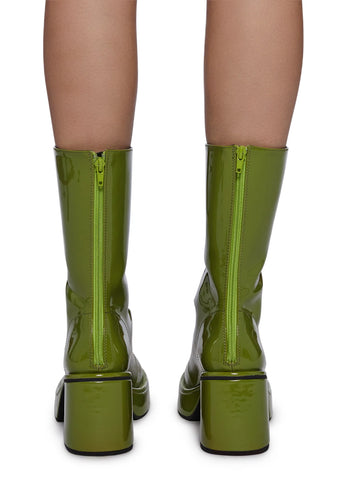 Art Nouveau Lace-Up Boots