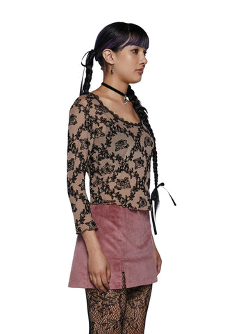 Sweetest Sound Mesh Top