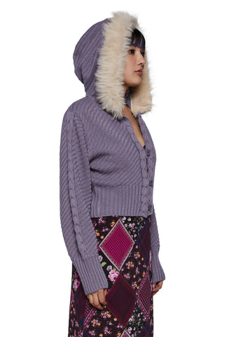 Cozy Retreat Cable Knit Hoodie