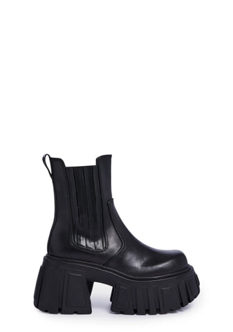Rebel Core Chelsea Ankle Boots - Black