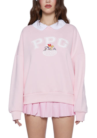 Saving The Daze Collar Sweatshirt