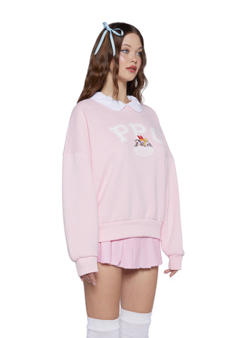 Saving The Daze Collar Sweatshirt