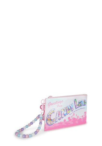 Writing Home Beaded Wristlet