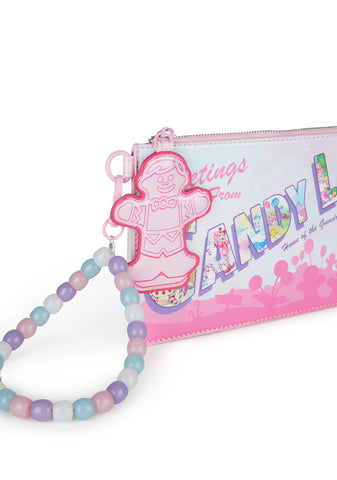 Writing Home Beaded Wristlet