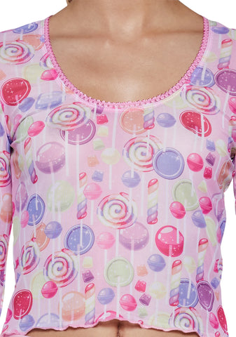 Sweet Pieces Mesh Top