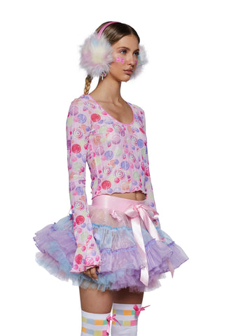 Sweet Pieces Mesh Top