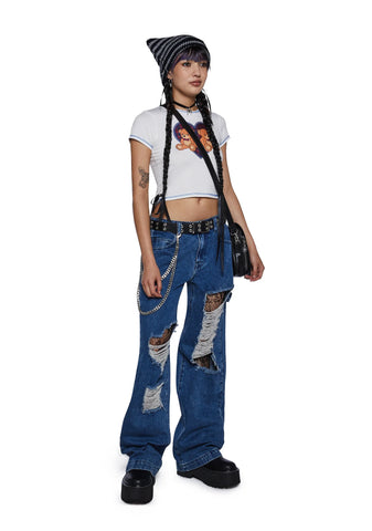 Weathered Soul Distressed Jeans