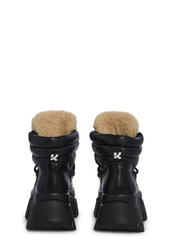 Cream Fluffy Vilun Winter Boots