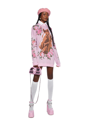 Equestrian Club Oversized Sweater