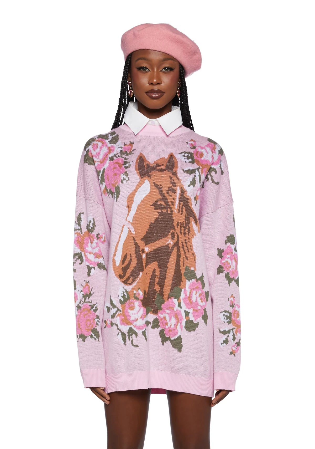 Equestrian Club Oversized Sweater