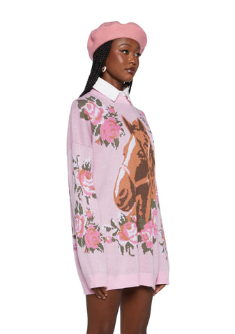 Equestrian Club Oversized Sweater