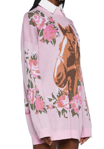 Equestrian Club Oversized Sweater